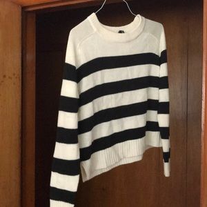 Black and white sweater